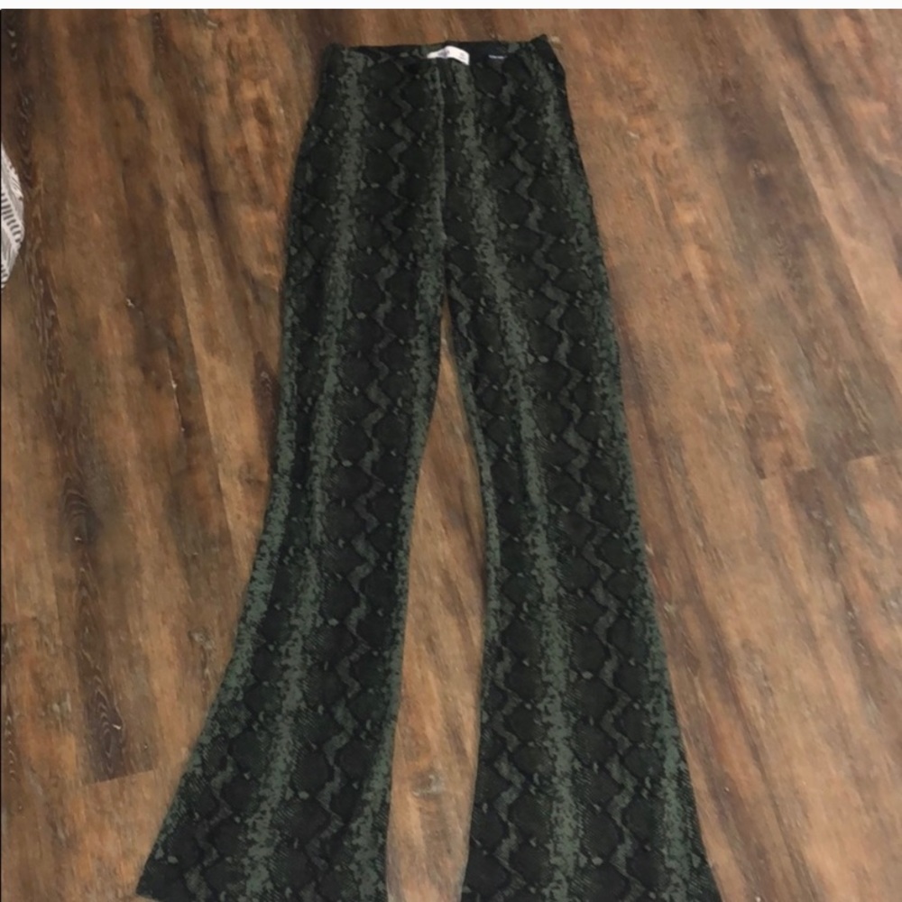 High waisted snake pants